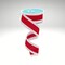 1.5"x10yd Red & White Iridescent Glitter Christmas Wired Ribbon – Holiday Ribbon for Bows & Wreaths-RG0823324